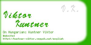 viktor kuntner business card